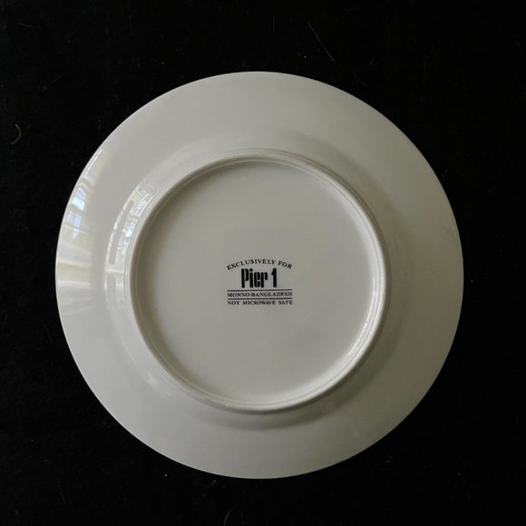 4 - Pier One Imports “Monno-Bangladesh” Luncheon/Dessert Plates 7 ¾” - Picture 5 of 11